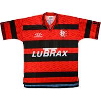 1995 96 flamengo centenary home shirt 11 romario good xl