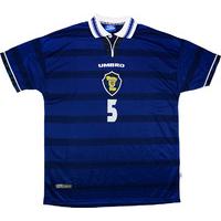1998 00 scotland match issue home shirt 5 hendry