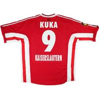 1998-99 Kaiserslautern Match Issue Home Shirt Kuka #9