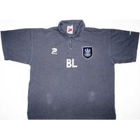 1999 00 west brom staff issue polo shirt bl brian little xl