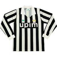 1990-91 Juventus Home L/S Shirt (Very Good) M