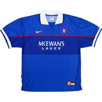 1997 99 rangers home shirt very good s