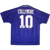 1993 95 nottingham forest away shirt collymore 10 xl