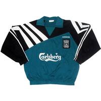 1995 96 liverpool adidas training drill top very good xl