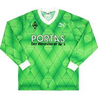 1989-90 Werder Bremen Away L/S Shirt (Good) S