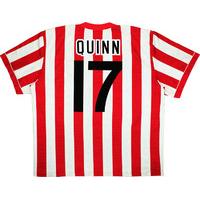 1996 97 sunderland home shirt quinn 17 excellent l