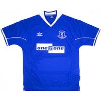 1999-00 Everton Home Shirt (Very Good) L