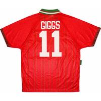 1994-96 Wales Home Shirt Giggs #11 (Very Good) M