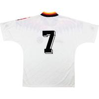 1995 Germany Match Worn Home Shirt #7 (Möller) v Wales