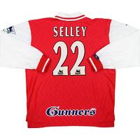 1997-98 Arsenal Match Issue Home L/S Shirt Selley #22