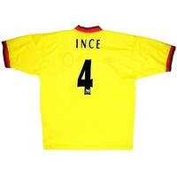 1997-99 Liverpool Away Shirt Ince #4 L