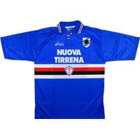 1995 96 sampdoria home shirt very good xl