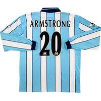 1998-99 Middlesbrough Match Issue Signed Away L/S Shirt Armstrong #20