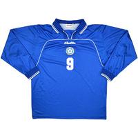 1998-99 Estonia Match Worn Home L/S Shirt #9 (Kristal)