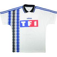 1993-94 Auxerre Match Issue Coupe de France Home Shirt #4 (Verlaat)