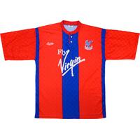 1990 91 crystal palace home shirt very good s