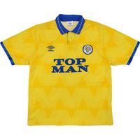 1989 91 leeds united away shirt excellent m