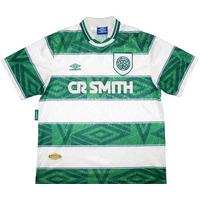 1993-95 Celtic Home Shirt (Very Good) XL