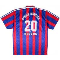 1995-96 Bayern Munich Home Shirt Herzog #20 XL