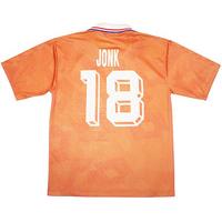 1992 Holland Player Issue Home Shirt Jonk #18 (Euro \'92)