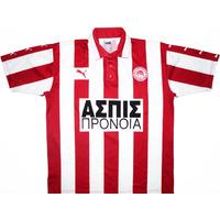 1996 97 olympiakos home shirt l