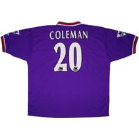 1997-98 Bolton Match Issue Away Shirt Coleman #20