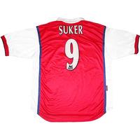 1999 00 arsenal home shirt suker 9 xl