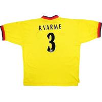 1997-99 Liverpool Away Shirt Kvarme #3 XL