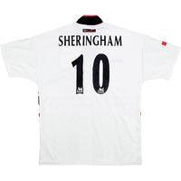 1997-99 Manchester United Away Shirt Sheringham #10 L