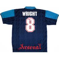 1994 95 arsenal away shirt wright 8 xl