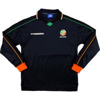 1998-99 Ireland Player Issue Away L/S Shirt XL