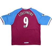 1998 99 aston villa home shirt collymore 9 l