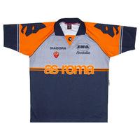 1999 00 roma diadora training shirt xl