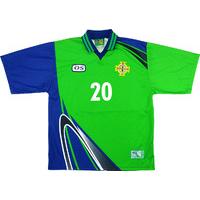 1998-99 Northern Ireland U-21 Match Issue Home Shirt #20