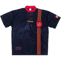 1996 97 spain away shirt excellent xl