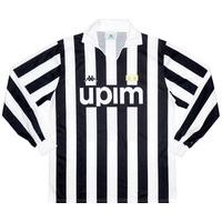 1989-90 Juventus Home L/S Shirt XL