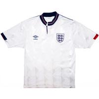 1987-90 England Home Shirt L