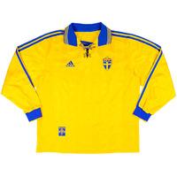 1998-99 Sweden Player Issue Home L/S Shirt XL
