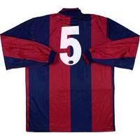 1993-94 Bologna Match Issue Home L/S Shirt #5