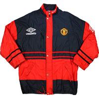 1992 93 manchester united umbro bench coat l