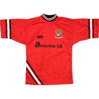 1998 99 morecambe home shirt excellent l