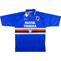 1995 96 sampdoria home shirt bnib xl