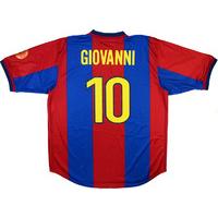 1998 99 barcelona match issue home shirt giovanni 10 v ajax