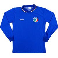 1986-90 Italy Home L/S Shirt (Very Good) L