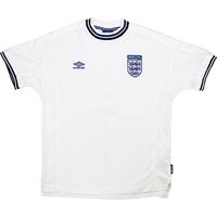 1999 01 england home shirt very good l