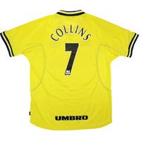 1998-99 Everton Third Shirt Collins #7 (Very Good) L