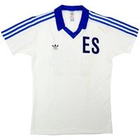 1982 El Salvador Match Worn World Cup Home Shirt #14 (Zapata) v Belgium