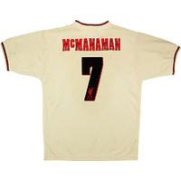 1996 97 liverpool away shirt mcmanaman 7 mint s