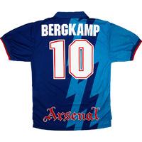 1995 96 arsenal away shirt bergkamp 10 excellent xl