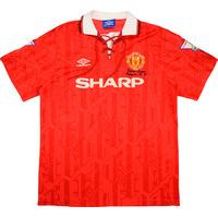 1992-94 Manchester United Home Shirt (Very Good) XL